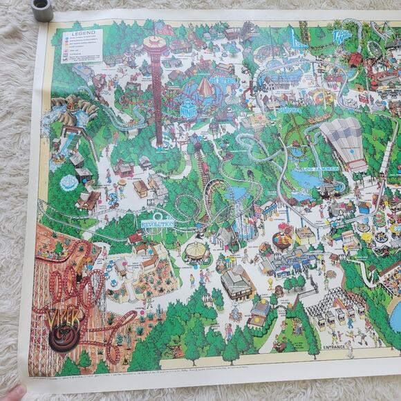 Vintage Disney Magic Kingdom Viper Poster 80s 90s - Picture 6 of 10